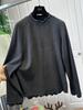 Women's Solid Color Extra-Large Long-Sleeve T-Shirt with Scalloped Edges - Autumn/Winter 2026 Collection