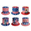 Cloth Fabric Hight Hat Patriotic Hat With US Flag Print Great For Costume Parties And Festival Decoration
