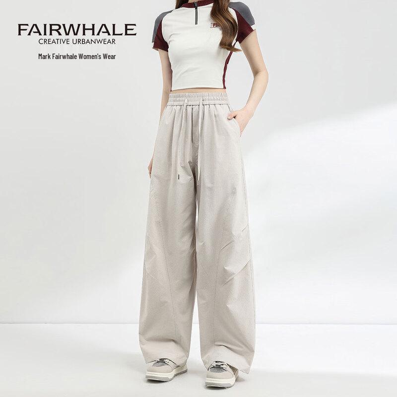 Mark Fairwhale Women s High-Waist Wide-Leg Paratrooper Pants L