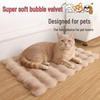 Plush Pet Bed: Super Soft, Thick Fur Mat for Cats, Dogs & Rabbits - Warm, Cozy Sleep for Autumn/Winter