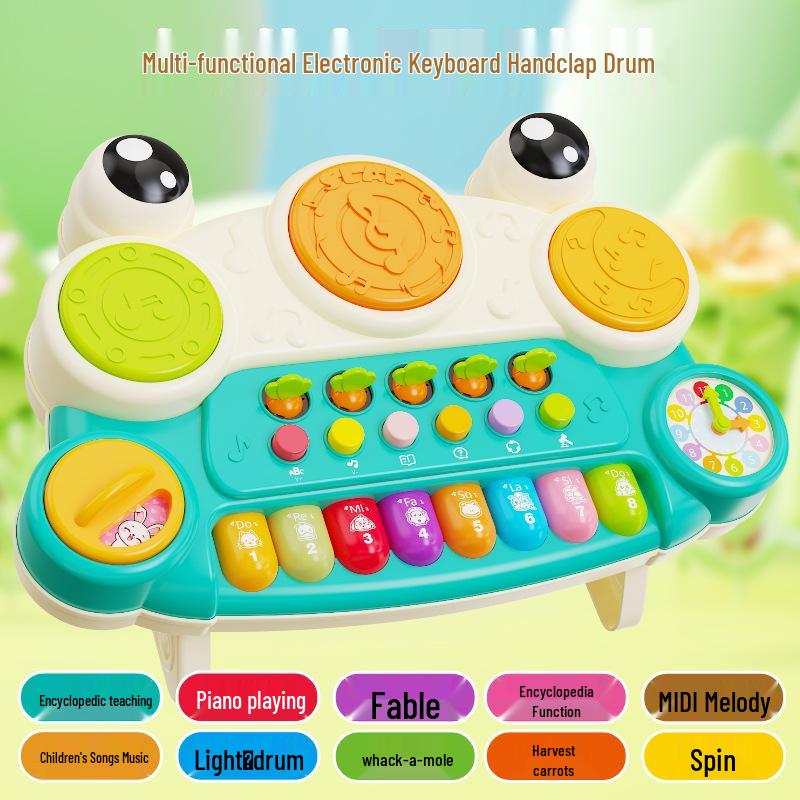 Multifunctional Kids' Phone & Piano Toy with Lights and Music for Early Education
