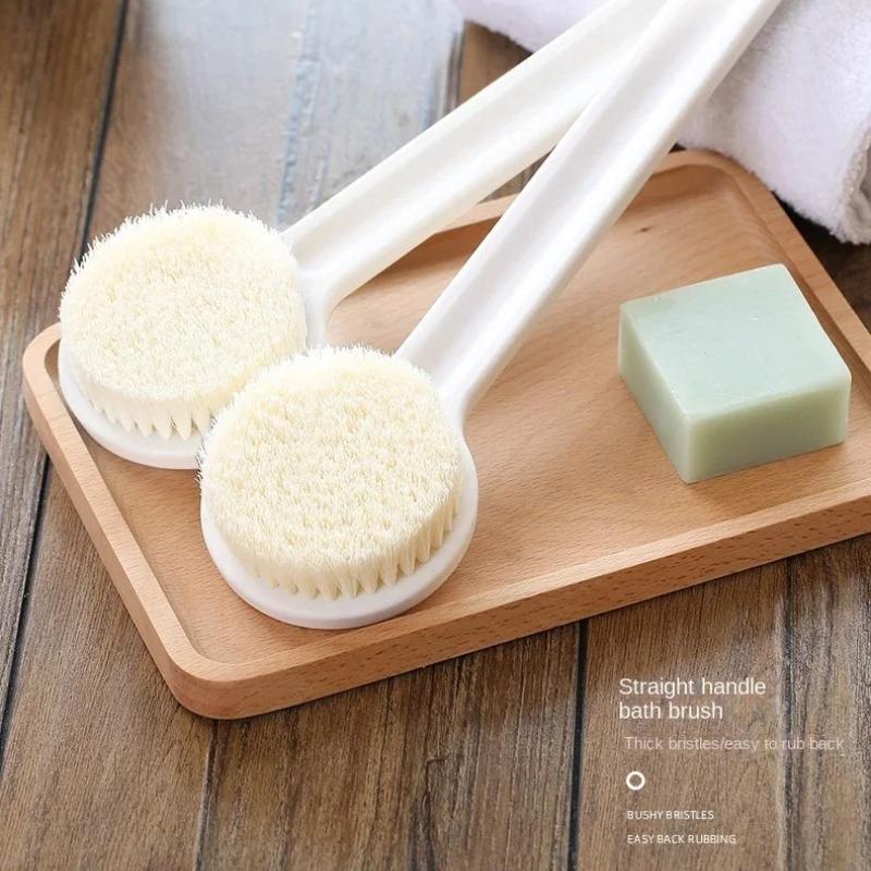 Long Handle Back Brush for Shower Soft Bristles Body Exfoliating Bath Brush Skin Health Shower Back Scrubber Bath Supplies