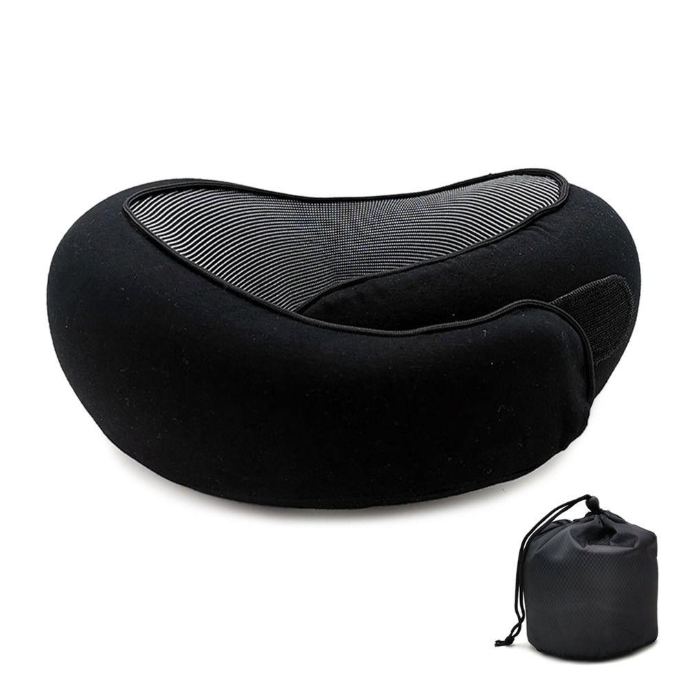 Adjustable Memory Foam Pillow U-shaped Camping Sleeping Cushion Portable Travel Neck Pillow