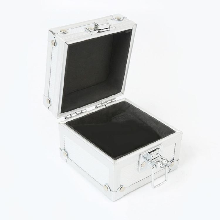 Stylish Aluminum Jewelry Case For Watch Storage With Sturdy Snap Lock And Velvety Interior Watch Organizers for Collector
