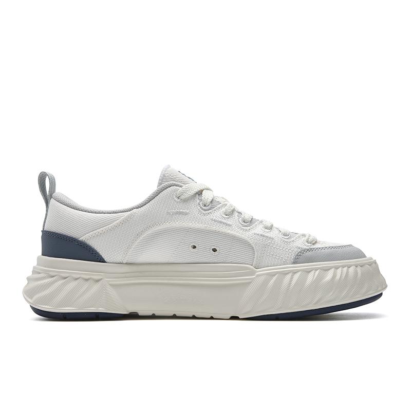 FILA Fosso 1+ Casual Shoes Fashion Simple Classic Personality Trend Retro Comfortable Thick Sole Men sneaker White Gray F12M622307FWD