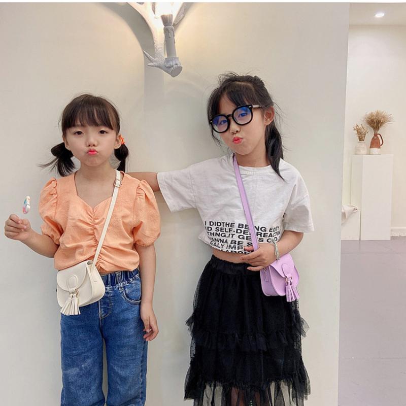 PU Leather Children Small Shoulder Bag Cute Princess Accessories Kids Coin Purse Handbags Cute Girls Baby Crossbody Bags