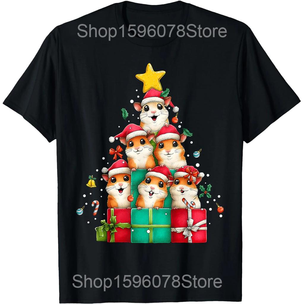 Hamster Meme Peace Sign Funny Pet Owner T Shirts Men Pure Cotton Humor Streetwear Tee Shirt Short Sleeve Unisex Loose Clothing