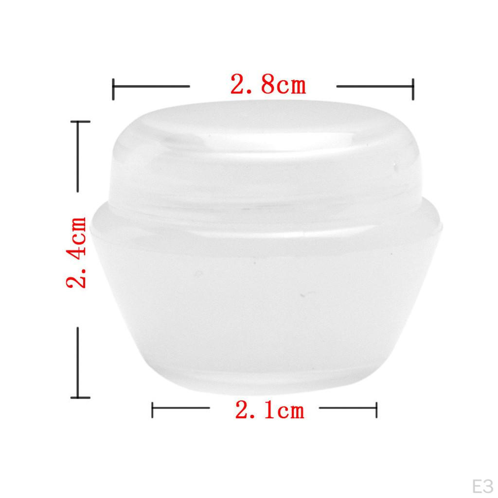 10PCS Cosmetic Empty Jar Pot Makeup Lip Balm Container Box Tube Bottle Plastic Portable Refillable