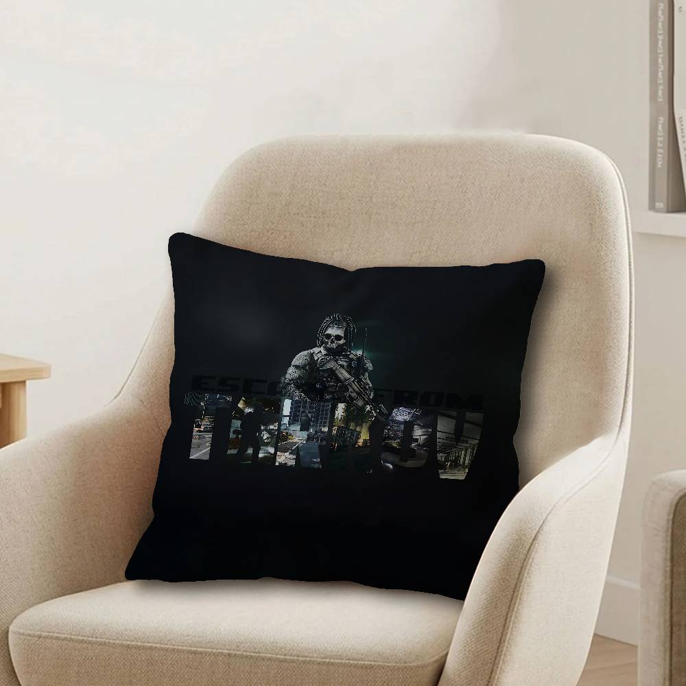 Game escapes from tarkovs Office Cushion Pillowcase Car Cushion CoverXCM Lumbar Pillowcase Sofa Pillowcover