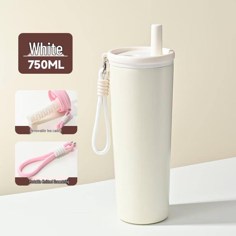 

Cartoon Portable Stainless Steel Insulated Straw Mug