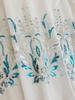 Embroidery Blue Transparent High-end Light Luxury Curtains Window Screen Bedroom Living Room Bay Window Finished Curtains