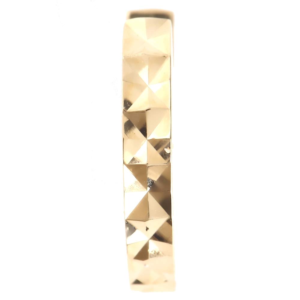 

Goods Diamond cut gold hoop earrings [Happy Shop] (one ear, 18k)