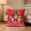 S-Sakura Kinomoto Pillow Case For Sofa Living Room Home Office Decor Protective Cover