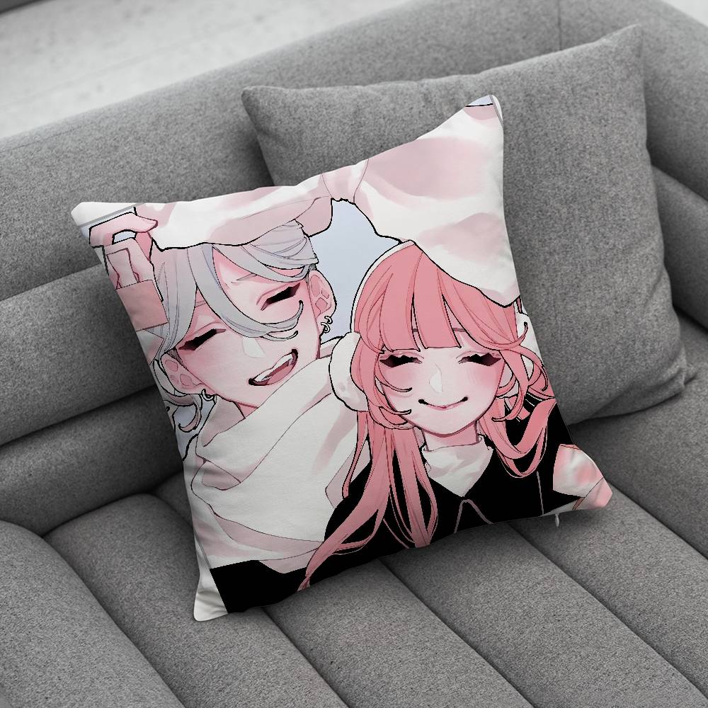 FFall in Love False OOtagi katsura Pillow Case For Home Bedroom Car Office Decoration Living Room Sofa Cushion Cover Suitable