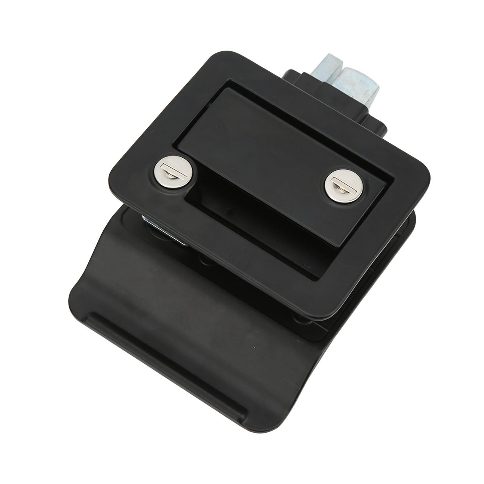 

RV Entrance Door Lock Safety Latch Lock Built in Deadbolt Aluminum Alloy for Camper Travel Trailer Motorhome Black