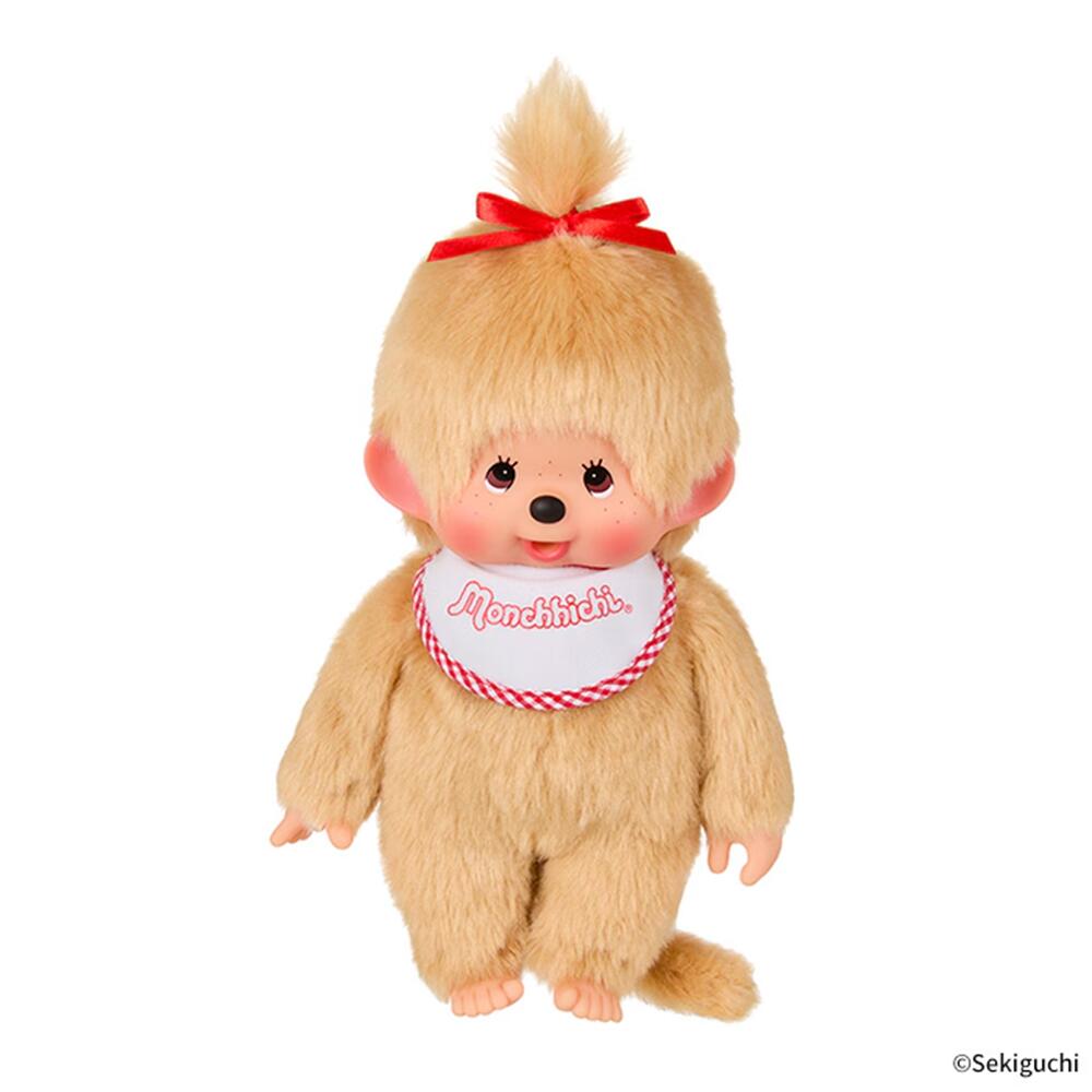 Monchhichi Plush Toy Premium Standard BeigeM Size Girl(30cm) Toy/Sekiguchi/Gift/Present/Item Large/Monkey/Cute/Character
