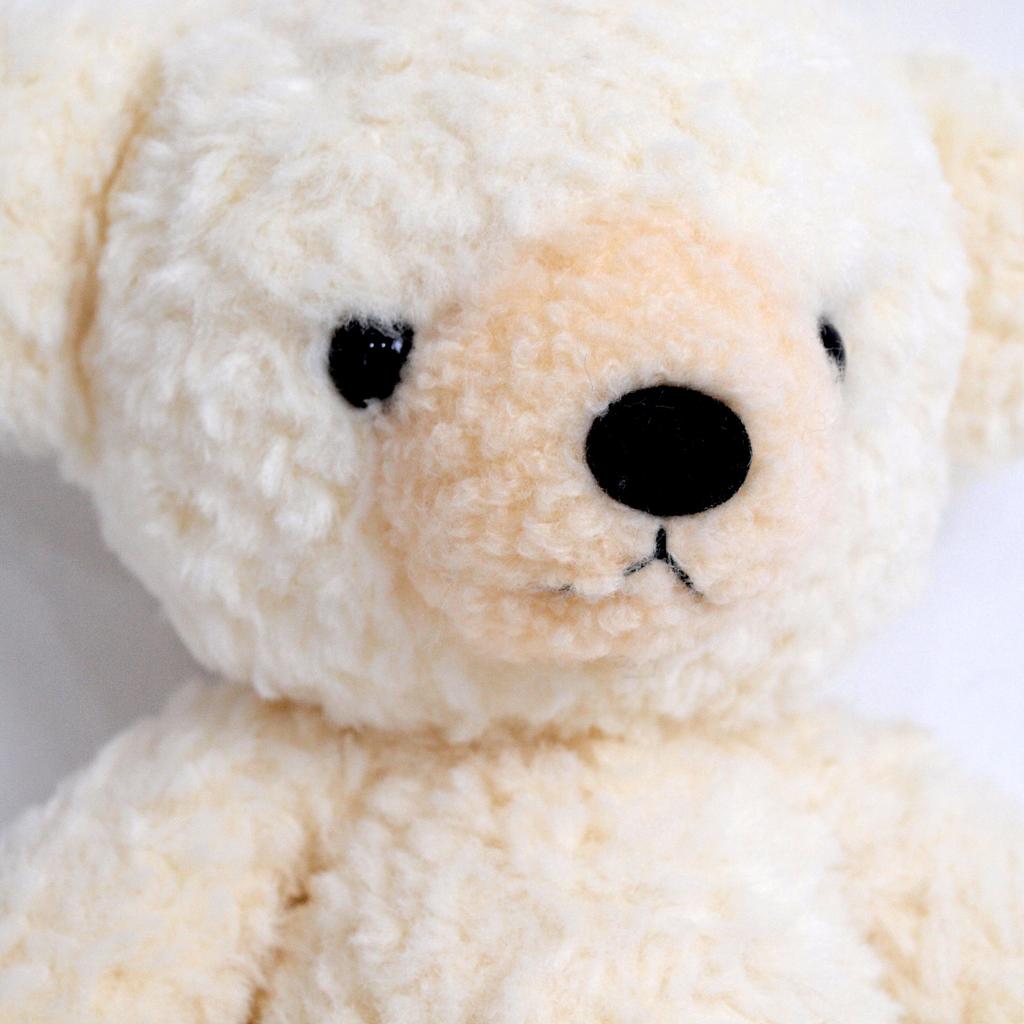 Doshin Original Made in Japan Fluffy Bear Plush Size Height Cream Toy, M, 29cm,