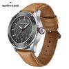 NORTH EDGE MACH Solar Power Quartz Watch Men Waterproof 50M Men's Pilot Sports Wristwatches Luminous Enviormentally Clock