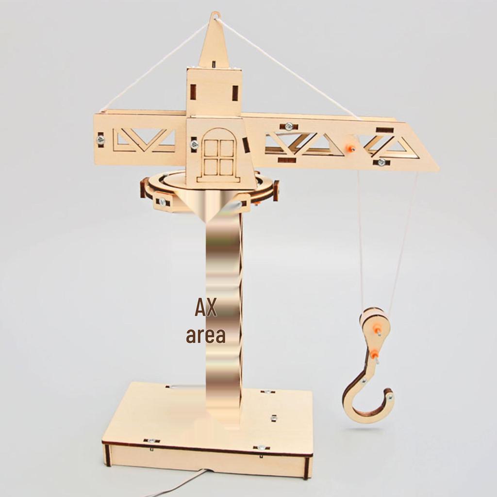 DIY Tower Crane Science Experiment Kit for Kids: Educational Toy for Primary Students