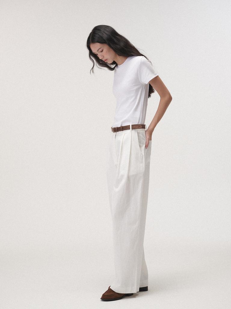 PLATDUJOUR Round Half Tee (Ivory)