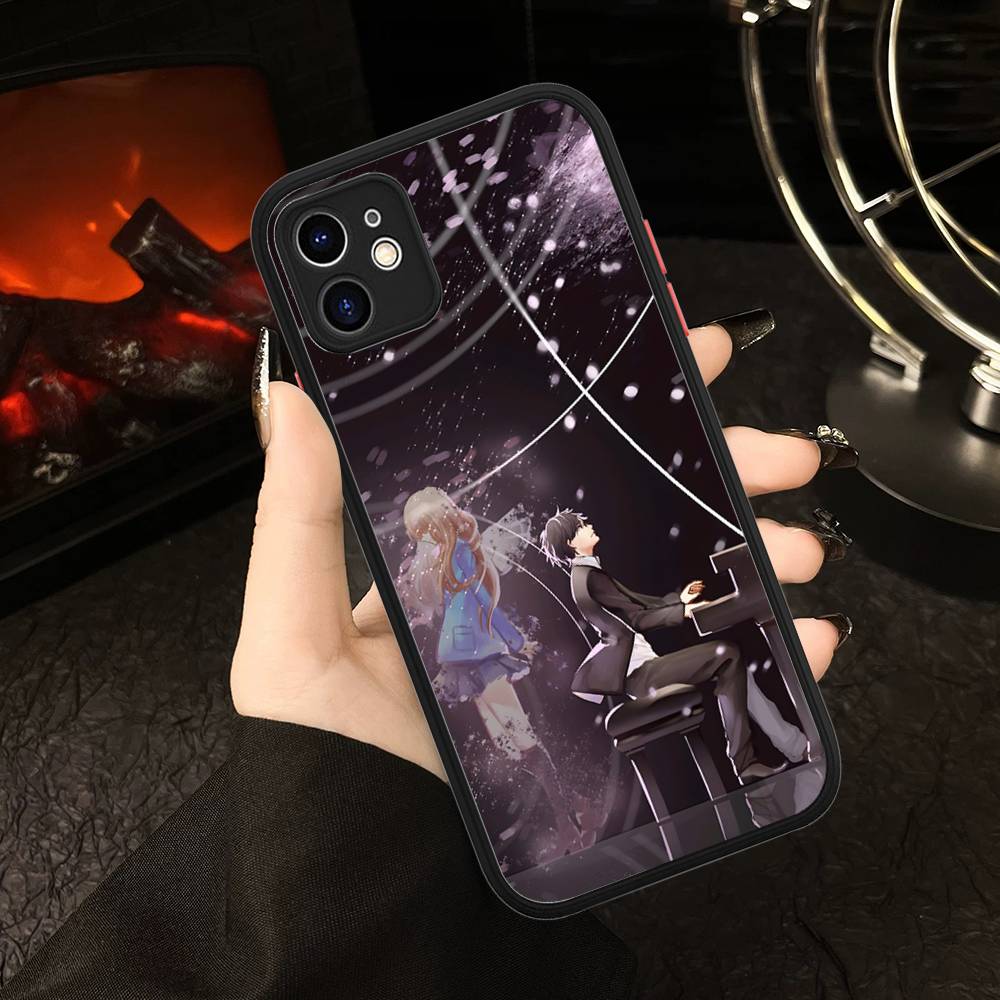Your Lie In April For IPhone 16 15 14 Plus 13 12 11 Pro Max X XS MAX Translucent Matte Shockproof Cover