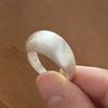 Copper Rings For Women Couple Minimalist Handmade Simple Oval Shape Ring Party Jewelry Gift Prevent Allergy