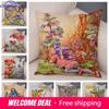 Fairy Tale World Elf Sofa Colorful Cute Cartoon Flower Girl Pillowcase Decorative Home Pillowcase