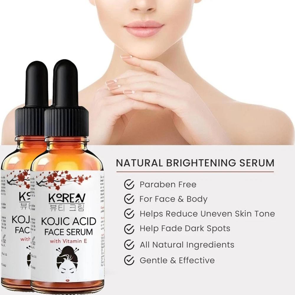 KOREANISCHE KOJISCHE SÄURE Hautaufhellung Aufhellung Ultra Aufhellendes Serum - (Packung mit 2 X 30ml)