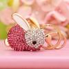 Exquisite Rhinestone Bear Keychain Pendant for Women - Cute Gift for Bag Accessory