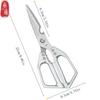 Kitchen Scissors Stainless Steel Sharp Kitchen Shears for Kitchen Meat Chicken Bone Scissors Fish Killing Kitchen Gadgets