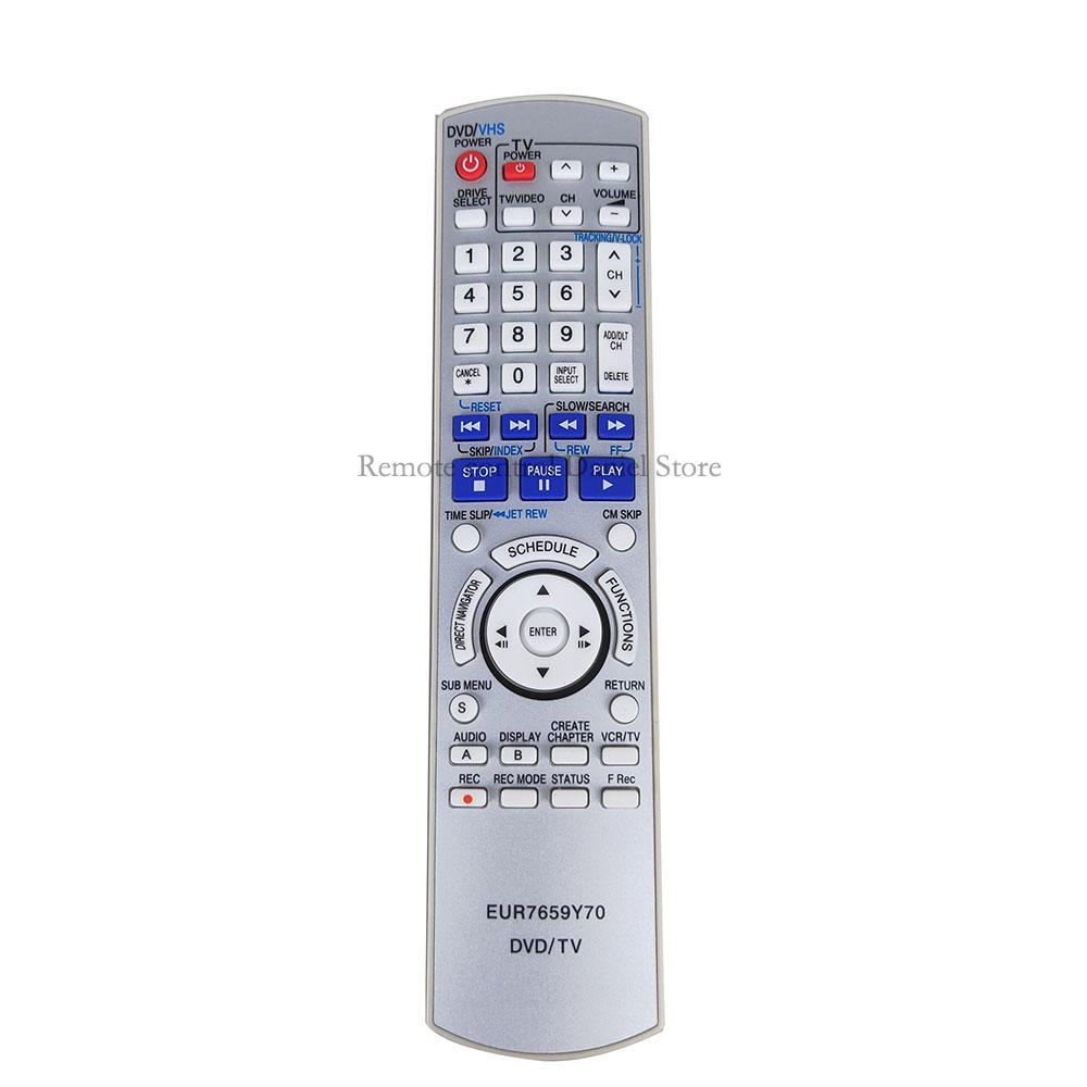 NEW EUR7659Y70 Replacement For Panasonic TV/DVD Combo Remote Control DMR-ES25 DMR-ES25S DMR-ES35 DMR-ES10 DMR-ES10K DMR-ES10P DMR-ES10S