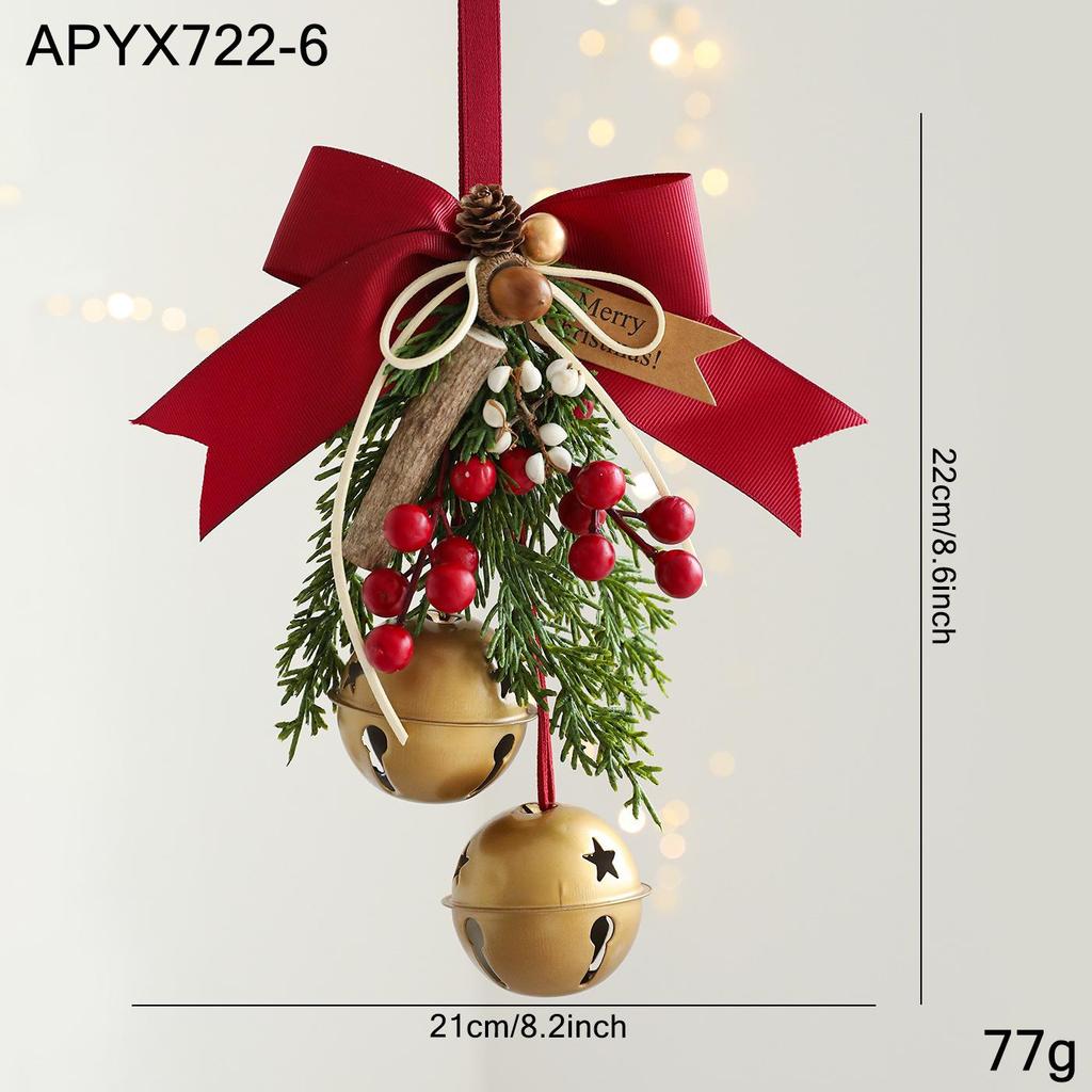 Premium Christmas Bell Ornament for Doors, Trees, and Wall Hangings