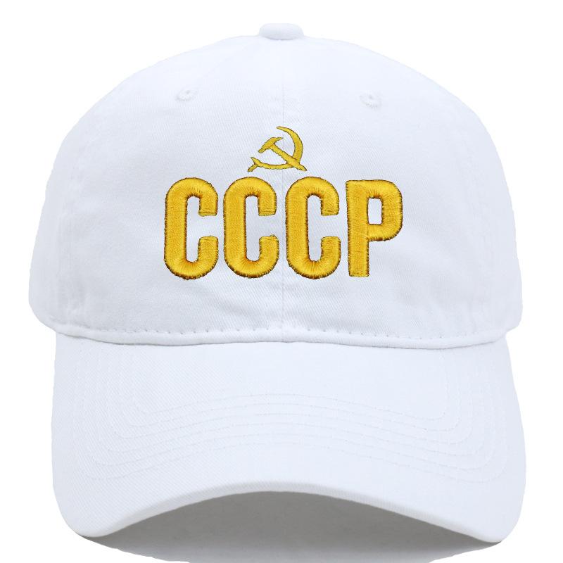 " Cccp Ussr Russian Hot Sale Style Baseball Cap Unisex Black Red Cotton Snapback Cap With Embroidery High Quality Garros Dad Hat