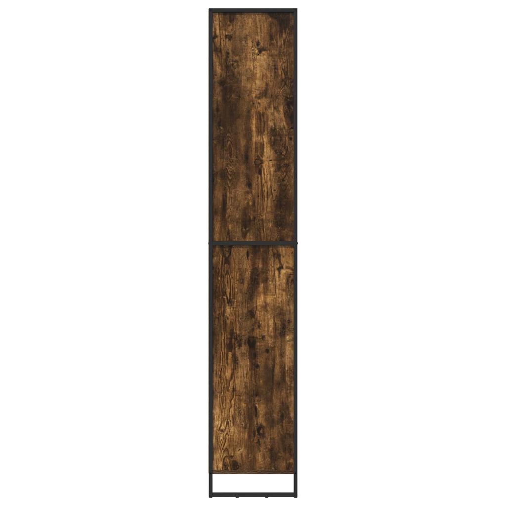 Tall Cabinet in Smoke Oak Finish 60 x 36 x 200 cm Engineered Wood