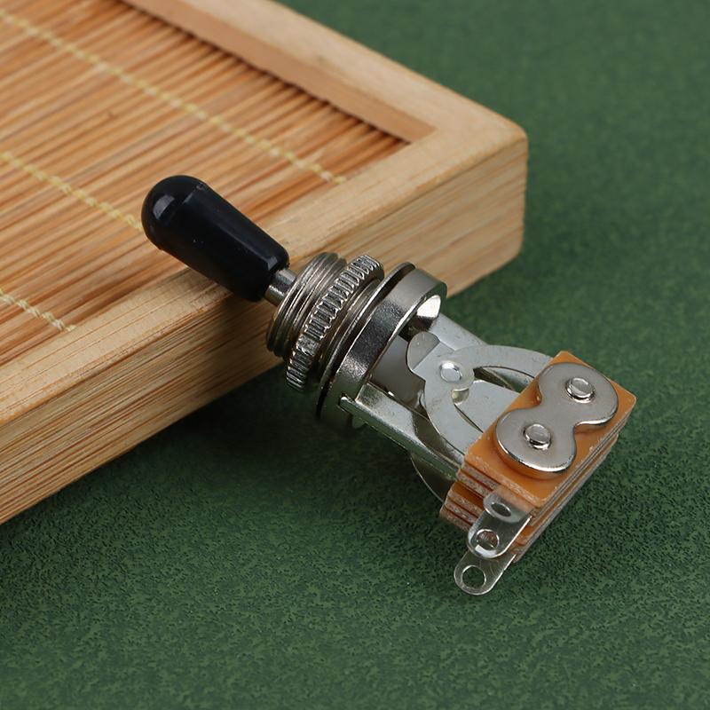 1Pc 3 Way Short Straight Guitar Toggle Switch Pickup Selector With Brass Hat For Electric Guitars Pickups Switch Control Parts