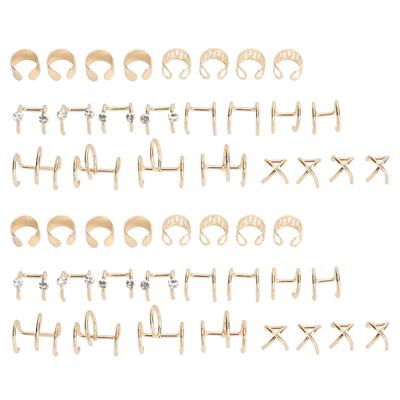 48 Stück Ohrklemme ohne Piercing Farbecht Robust Leicht Stylisch Zopf Perlen Haarschmuck für