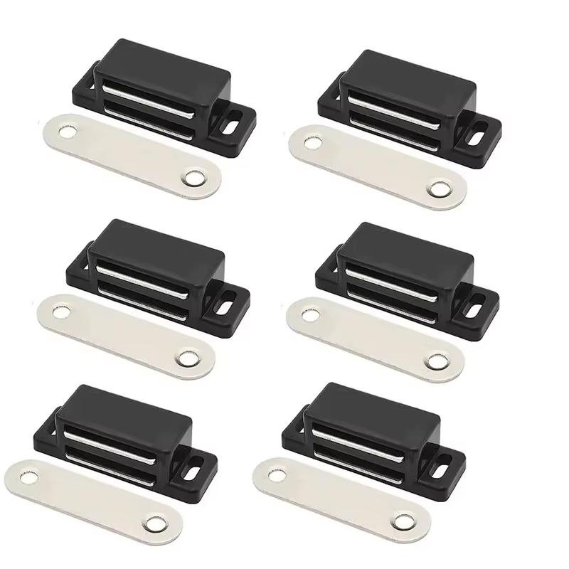 

12 Pieces Cupboard Kitchen Furniture Magnetic Cabinet Door Latch Closures White Plastic Strong Powerful Magnet Catch