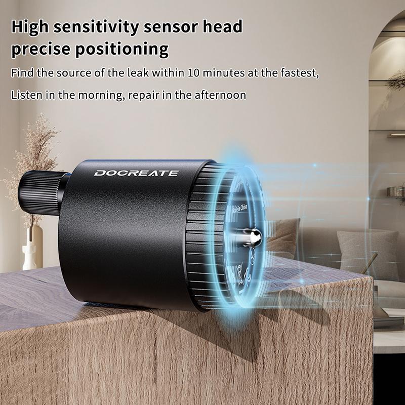 Water Mains Leak Detector Underground Pipe Leak Monitor Portable Type-C Leak Detector Kit With Headphones For Indoor And Outdoor Onesize