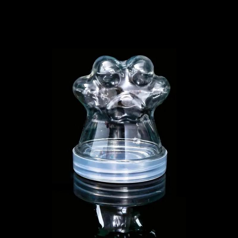 

Прозрачная бутылочка для хранения шерсти питомца, банка для хранения кошачьей шерсти, милые баночки в форме кошачьей лапки, многоцелевой подарок-память о питомце