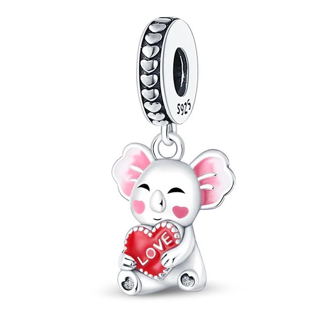 

100% Стерлингового Серебра 925 Весна Новые Подвески с Животными, Подходящие ДляНового Браслета DIY Изготовление Ювелирных Изделий Бабочка Светлячок Хамелеон Подвески темно-синий