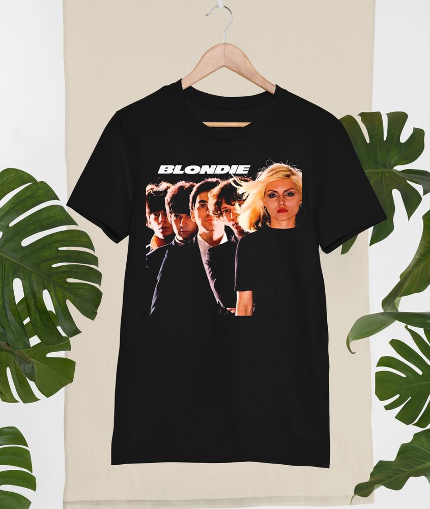 Blondie band Men Tshirt Black Cotton Tee All Sizes S5XL 3F435 Unisex T-Shirt S