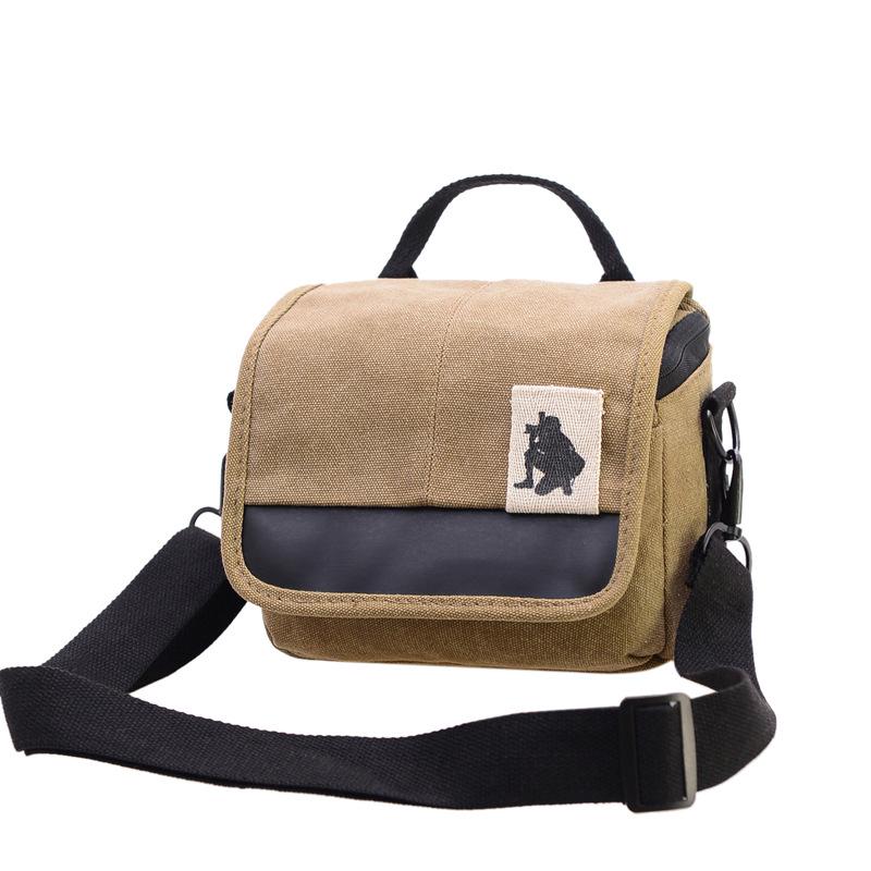 

Photography Shoulder Bag: Mirrorless Canvas Camera Bag for Outdoor Use 17x11x8