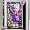 New 2025 Cross Embroidery Girl and Animal Cat 5D DIY Diamond Mosaic Rhinestone Embroidery Kit Home Wall Decoration Gift