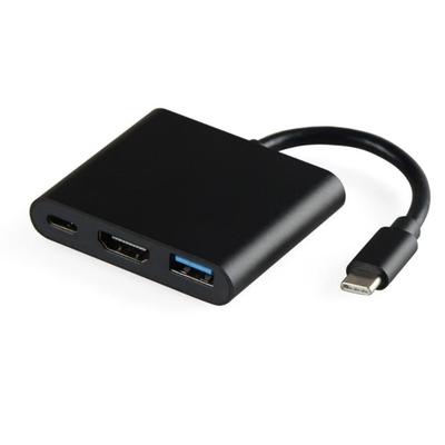 3-in-1 USB-C Digitaler Multiport-Adapter mit 4K HDTV-Ausgang für Laptops und Tablets Hochauflösender HDTV-Adapter