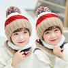 Wintermütze Schal Set Plüschwärmer Kinder Strickmütze Baby Jungen Mützen Kappe Halsschal Handschuh Anzug für Kinder Accessoires 5-12J