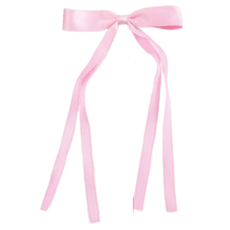 10PCS Soft Polyester Hair Barrettes Double Ribbon Bows Design Nonslip Duckbills Clip For Daily Use And Sports