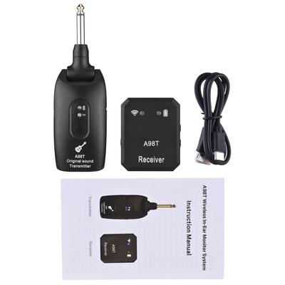 2.4G Wireless InEar Monitor System 270 Degrees Rotate Transmitter Automatic Pairing Plug and Play Low