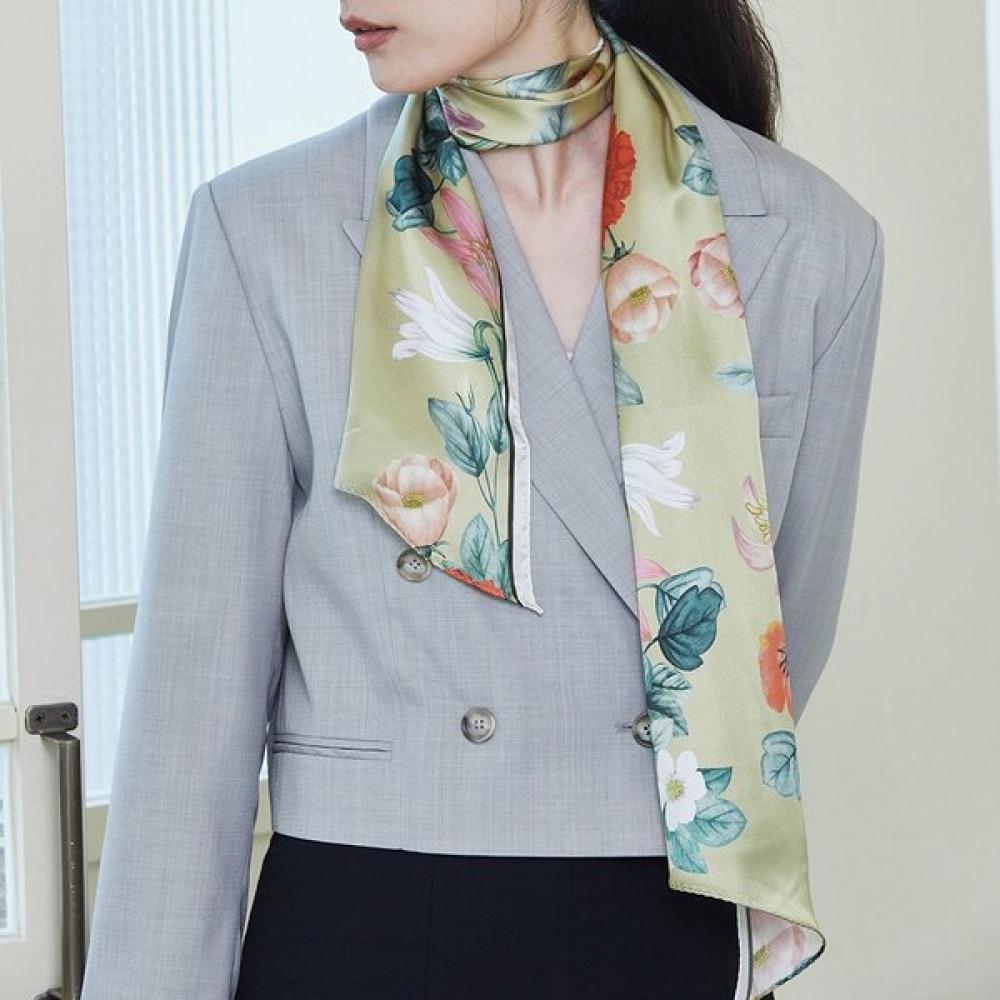 Ana Maison Garden City Silk Long Petit Scarf Pml 1398