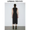 UR2025 Women's Slim-fit Back Slit Maxi Dress