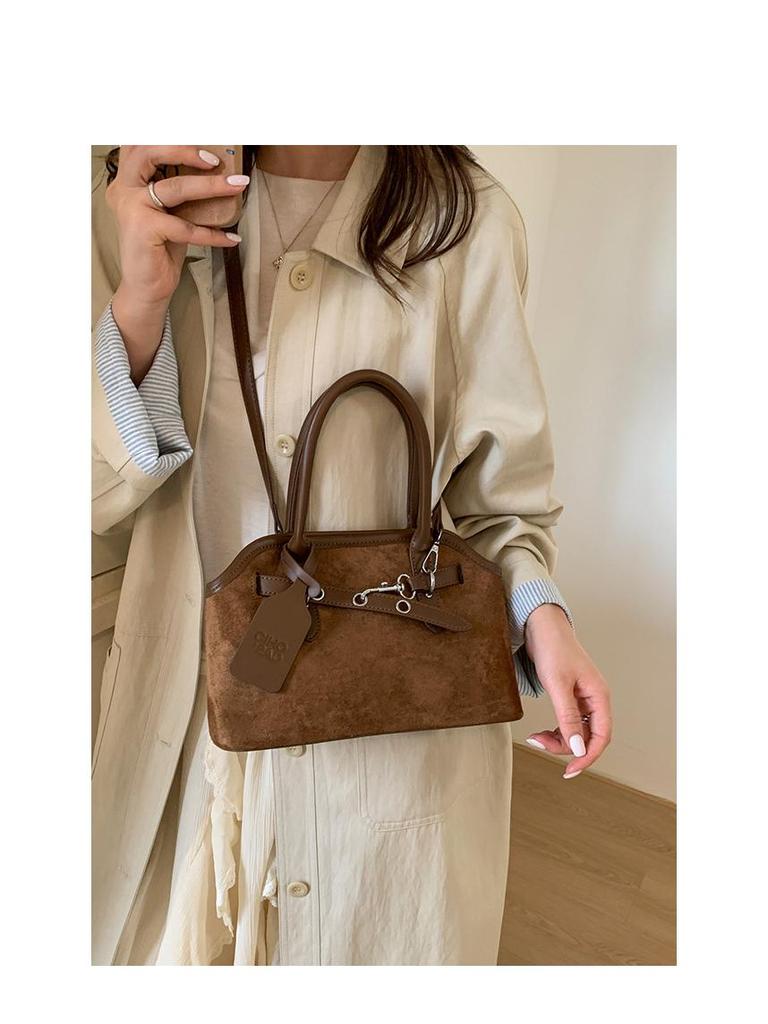 Herbst 2025 Damen-Schultertasche im koreanischen Retro-Stil mit großem Fassungsvermögen